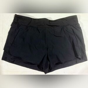 Avia Women's Athletic Black Shorts Size-XXL